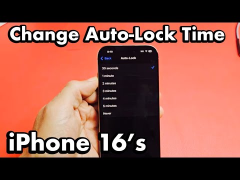 iPhone 16's: How to Change Auto-Lock (Screen Timeout)