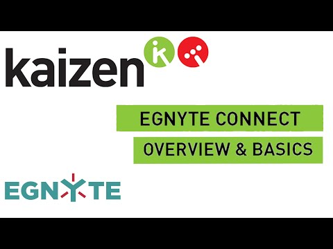 Egnyte Connect Basics - Overview, Access and Sharing