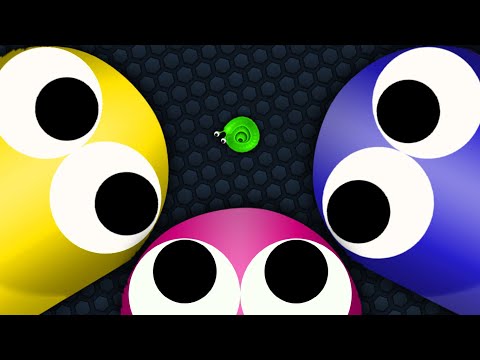 Slither.io Pro Tiny Snake Trolling Giant Snakes - Epic Slitherio Gameplay