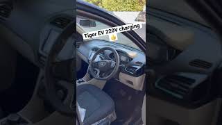 Tata Tigor EV 220v home charging time 👍❤️