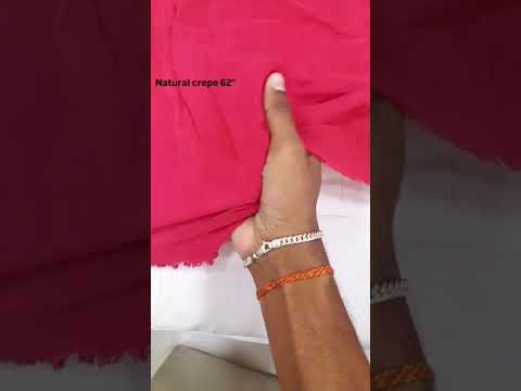 Natural Crepe Fabric 62" - #fabric #shorts #viral