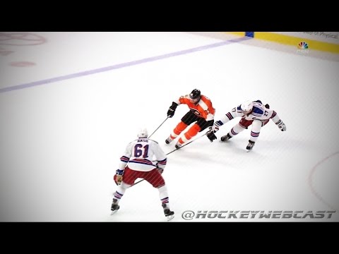 Jakub Voracek Beautiful OT Winner vs NY Rangers - Oct 3, 2016 (HD Dual-Feed - 60 FPS)