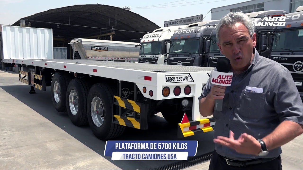 Plataformas, Super Tolva y Cisternas de Tracto Camiones USA