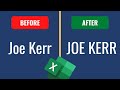 How To Convert Text To Upper Case In Excel Shorts