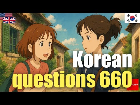 Korean questions 660 | Passive listening | L2Language | with hiragana
