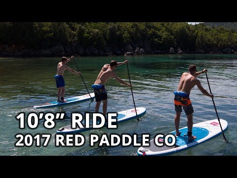 2017 Red Paddle Co 10'8" Ride inflatable stand up paddle board - walk around