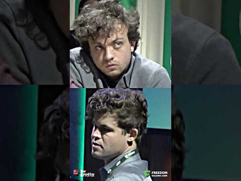 Magnus watching Hans Niemann ☠️☠️ #chess #magnuscarlsen #hansniemman