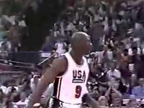 USA vs Cuba 1992 - Dream Team`s first official game