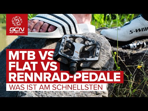 MTB-Pedale vs. Flat-Pedale vs. Rennrad-Pedale -  was ist am schnellsten? | Pedale im Vergleichstest