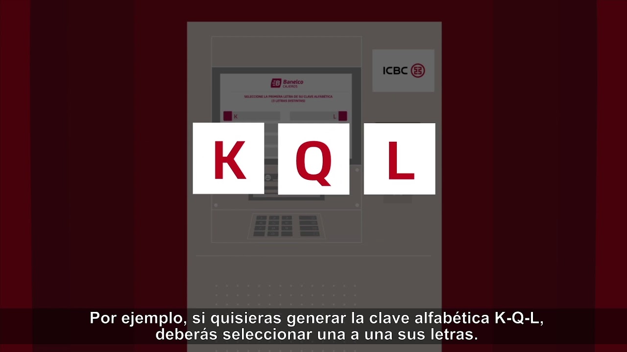 ¿Cómo se genera la clave alfabética en un cajero automático? LIB Answers
