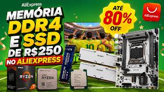 MEGA SALDÃO ALIEXPRESS COM X99 ARGB, DDR4 E SSD DE R$250? Ryzen 5500X3D NO BRASIL...