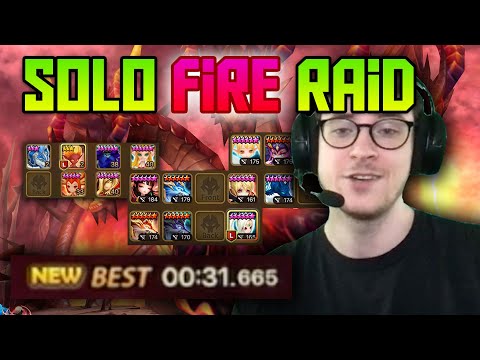 Fire Raid 5 Solo SPD Team Guide on Beginner Account Ep.19 - Summoners War