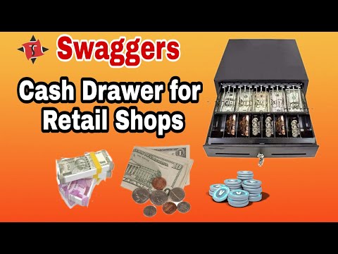 Swaggers Heavy Metallic Cash Drawer With 5 Notes And 8 Coins Slots