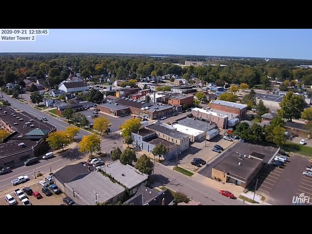 Live webcam view of Downtown Vicksburg Aerial Panorama