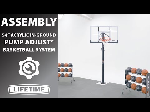 Lifetime Adjustable In-Ground Basketball Hoop (54-Inch Acrylic)
