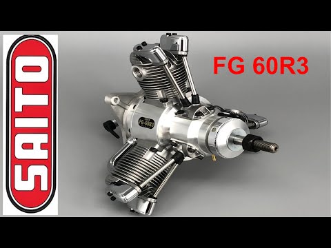 SAITO FG 60R3 - Ventilspiel, Position Zünd-OT, Motor einlaufen,   # by Marcel Koch Collections