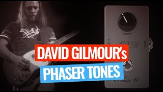 Video thumbnail for David Gilmour's phaser tones with the MXR Phase 90 by gilmourish