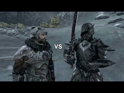 Level 300 Nordic Axeman vs The Ebony Warrior - Skyrim (PS5)