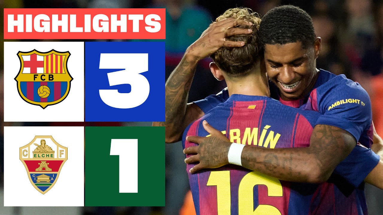 Barcelona vs Elche Highlights