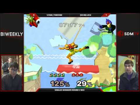 SDSU Biweekly 51 - 12YAN | timesink (Falco) vs. Lock (Samus) - SSBM WR2 - Smash Melee