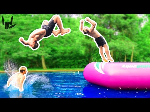 TEACHING MY BROTHER TO BACKFLIP!!