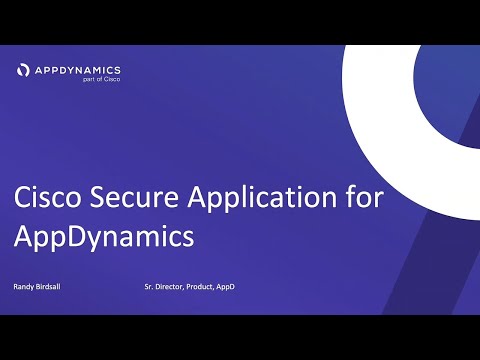 Cisco Secure Application For Appdynamics
