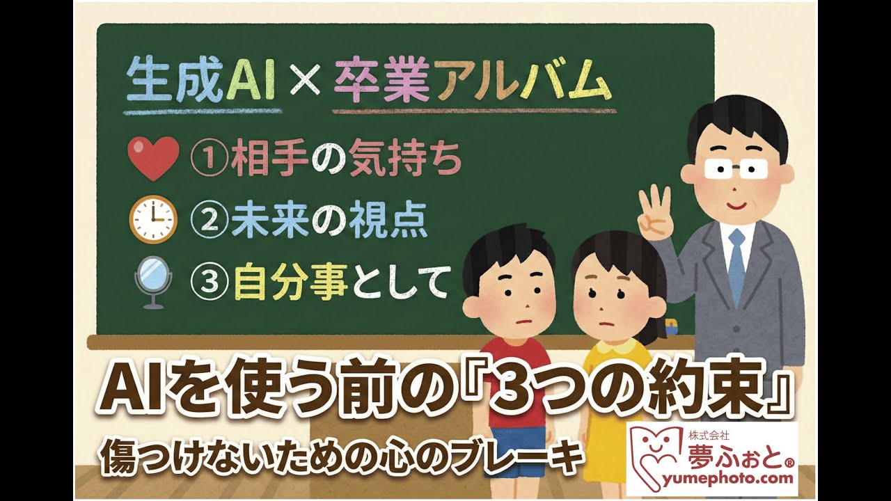 卒業アルバム写真の扱い方（教育動画）５分