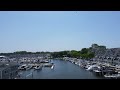 New Buffalo Michigan - flying through the marina!