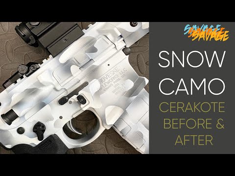 SNOW CAMO on a Noveske AR15 and Hush Puppy Project G19