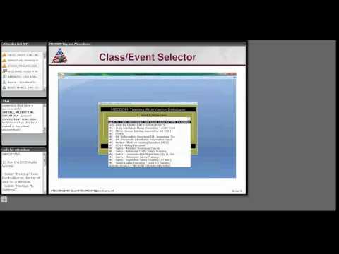 MEDCOM Training and Attendance DB - 2012 CMIO Virtual Training Conference - CWA/CST