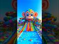 ️ Evolution Of Catapillar Big Monkey Water Slider Park Cat Cute Love Shorts