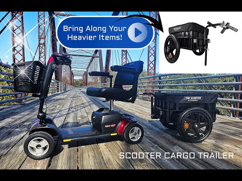 TOW YOUR ITEMS BEHIND YOUR Pride Mobility Scooter: Cargo Trailer by The Scooter Accessories TSASCT
