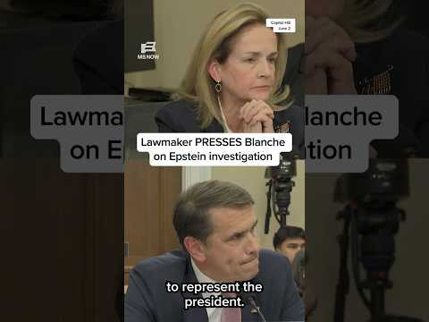 Lawmaker PRESSES Blanche on Epstein investigation
