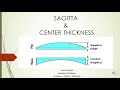 Sagitta & Center thickness of a lens