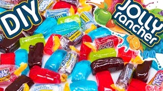 How to make JOLLY RANCHER Candy &amp; Jolly Rancher LOLLIPOPS: DIY Jolly Ranchers Recipes