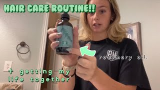 Does Rosemary oil work for hair? Ft: Maple Holistics (hair care routine)