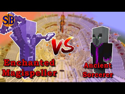 Fully Enchanted Magispeller vs Ancient Sorcerer | Minecraft Mob Battle
