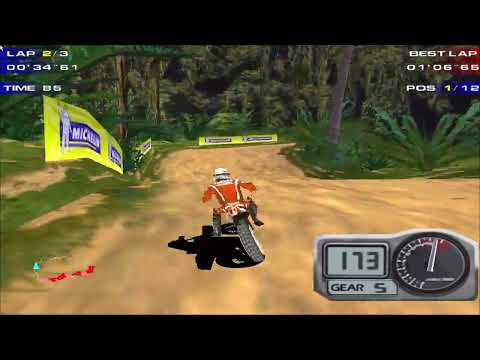 Moto Racer 2 Speedrun - Old Fortress Full Race in 3:14.45 WR