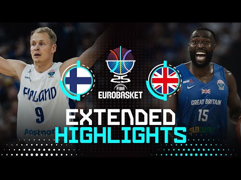 Finland 🇫🇮 vs Great Britain 🇬🇧 | Extended Highlights | FIBA EuroBasket 2025