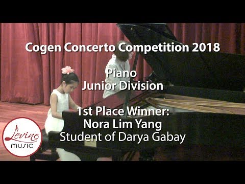 Cogen Concerto Competition Winner 2018 - Nora Lim Yang