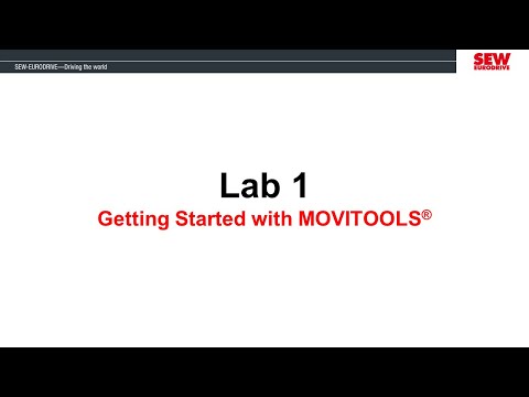 MOVIDRIVE® B Training Session 6 - Lab 1 - Getting Started with MOVITOOLS® MotionStudio