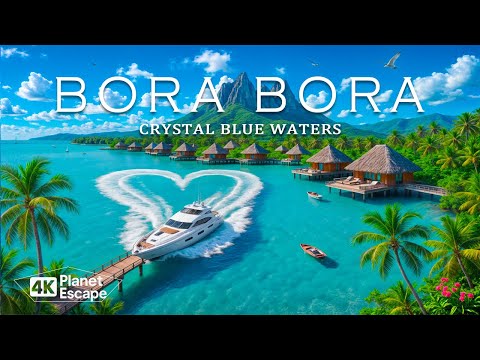 Bora Bora 4K – Discover Paradise Beaches and Crystal Blue Lagoons With Deep House Chill 🎵
