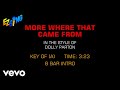 Dolly Parton - More Where That Came From (Karaoke)