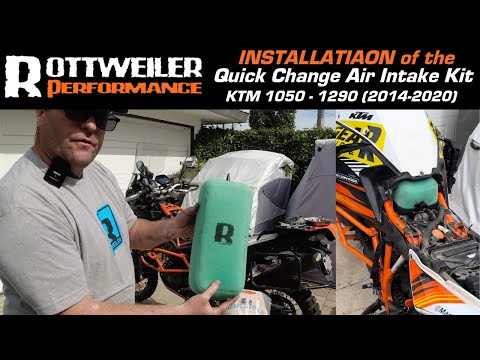 Rottweiler SOLERA Quick Change Air Intake Complete Installation |  2014 to 2020 KTM 1190 1090 1290
