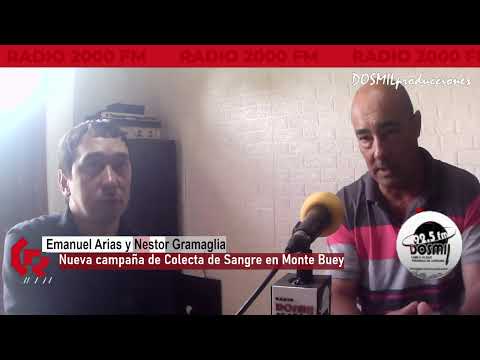 COLECTA DE SANGRE EN MONTE BUEY ESTE MARTES - EMANUEL Y NESTOR - SERVICIOS SOCIALES CEOSCA