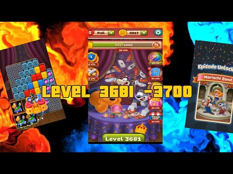 Toon Blast || Level 3681 - Level 3700 || Gameplay