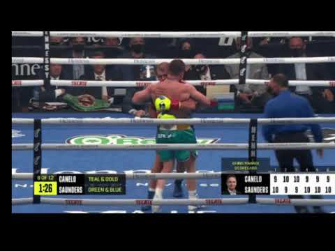 카넬로 알바레즈 vs 빌리 조 사운더스 안와골절 부상 장면