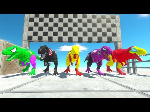 Spinosaurus Hero Vs T-rex Marvel & Dc Hunting Found Jurassic World Ev Speed Race Championship