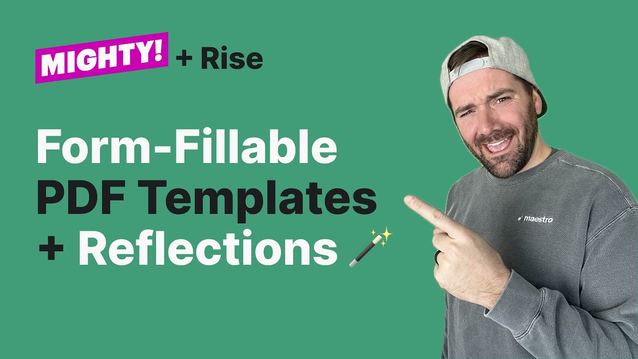 Create Form-Fillable PDFs and Use Them in the Mighty Reflection Block!