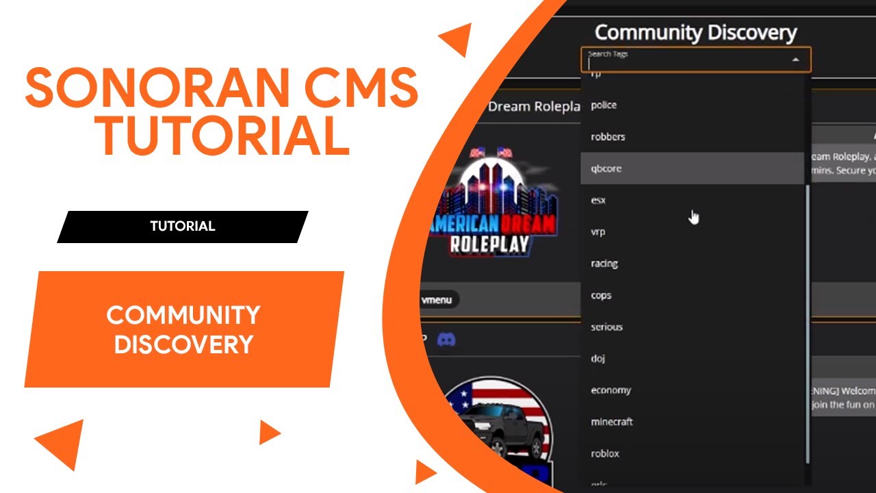 Sonoran CMS Tutorial 10: Community Discovery